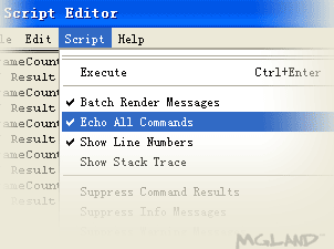 Turn on Echo all command